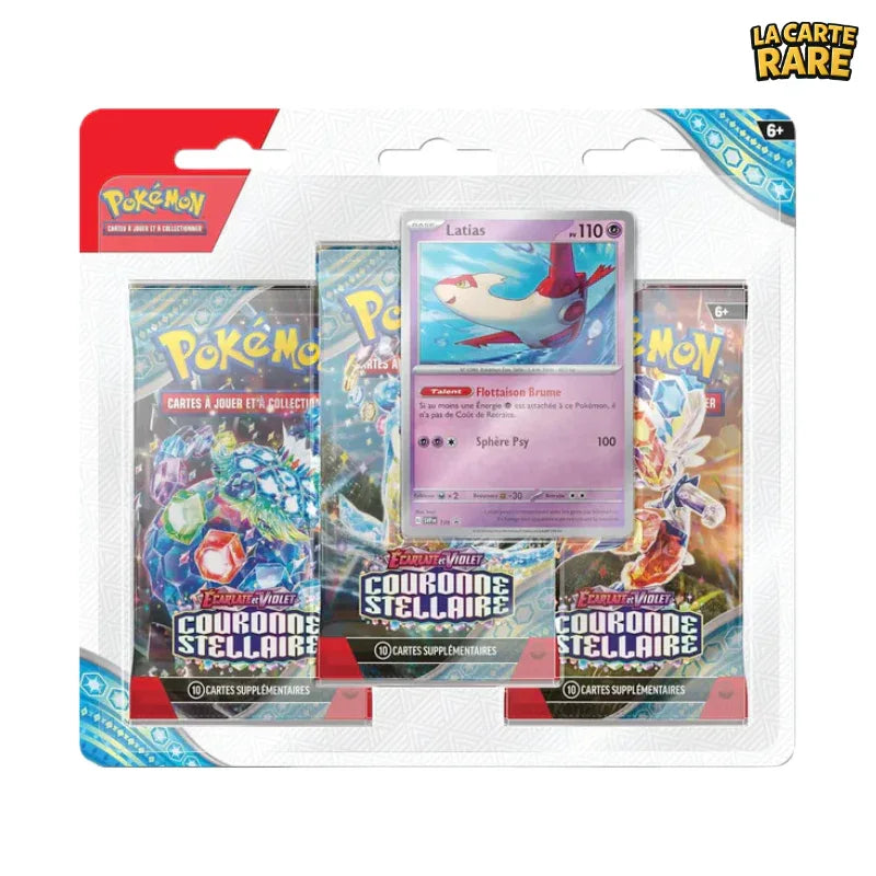 Tripack Couronne Stellaire EV07 - Pokemon - La Carte Rare