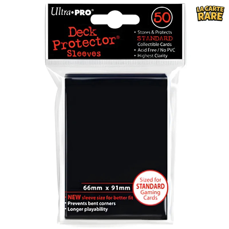Sleeves Gloss Deck Protector (Noir) x50 - Ultra Pro - La Carte Rare