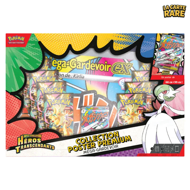 Coffret Poster Premium Méga-Gardevoir Héros Transcendants ME2.5 - Pokemon - La Carte Rare