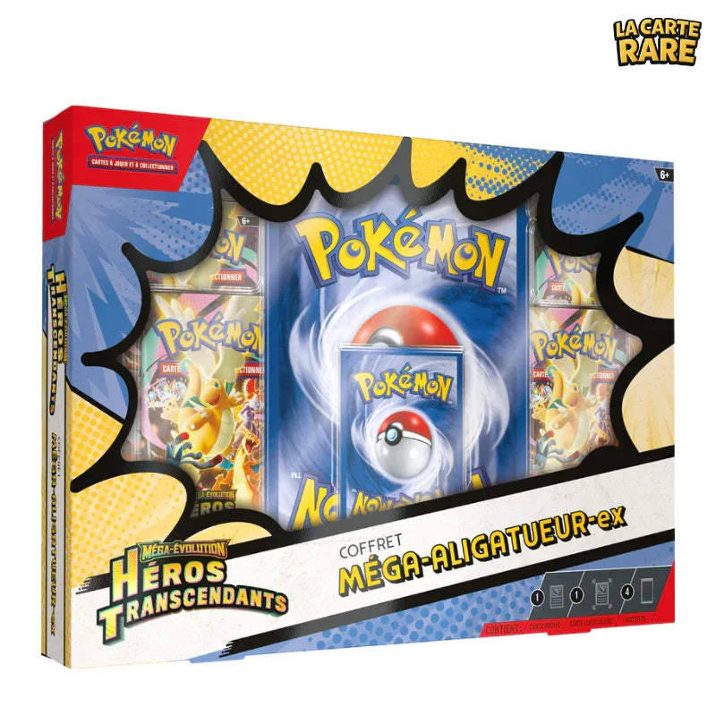 Coffret Méga-Aligatueur Héros Transcendants ME2.5 - Pokemon - La Carte Rare