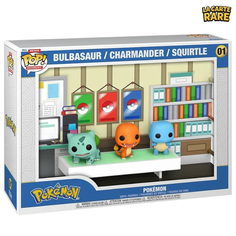 Bulbizarre, Carapuce, Salameche Deluxe - Funko Pop - La Carte Rare