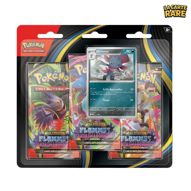 Tripack Flammes Fantasmagoriques ME2 - Pokemon - La Carte Rare