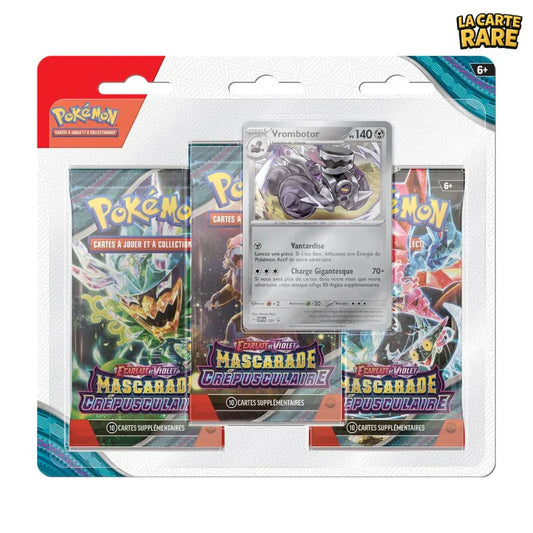 Tripack Mascarade Crépusculaire EV06 - Pokemon - La Carte Rare