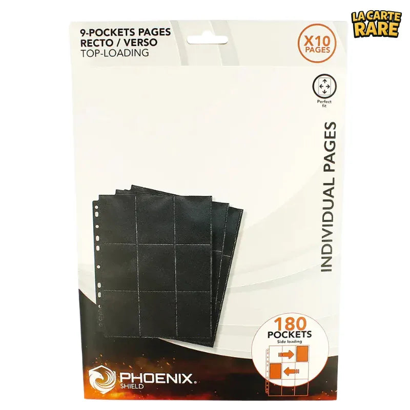 Page Classeur x10 (180 Pockets) - Phoenix Shield - La Carte Rare