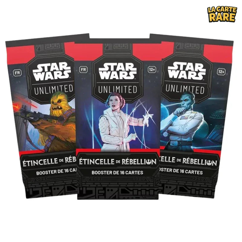 Booster Etincelle de Rébellion FR - Star Wars Unlimited - La Carte Rare