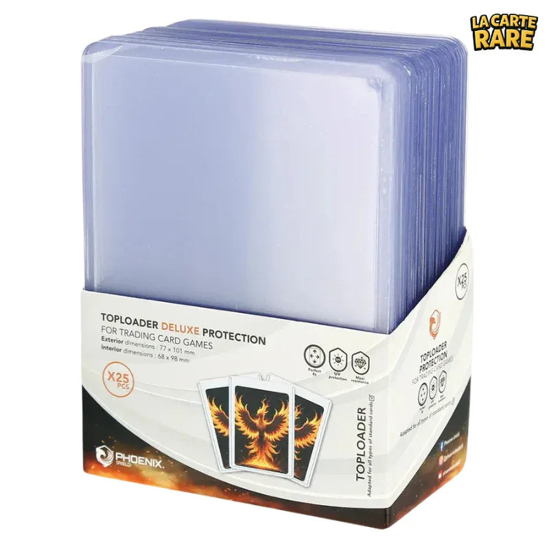 Top Loader x25 - Phoenix Shield - La Carte Rare