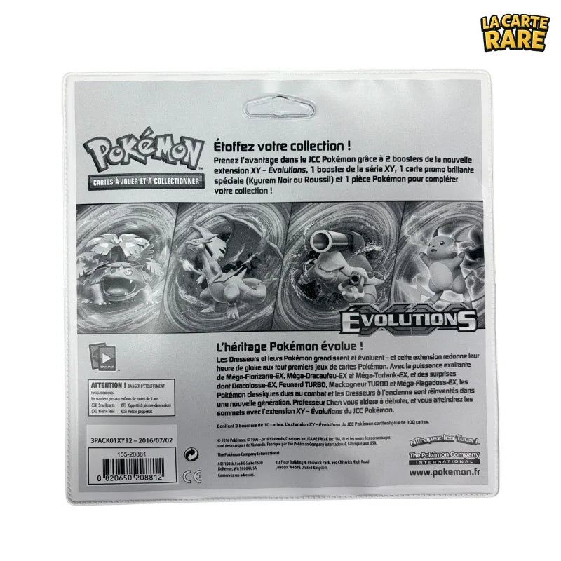 Tripack Evolutions XY12 - Pokemon - La Carte Rare